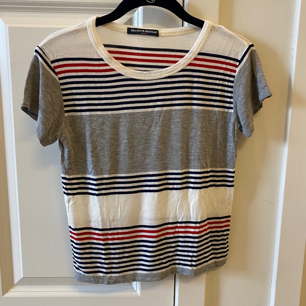 Brandy Melville Striped Crop Top